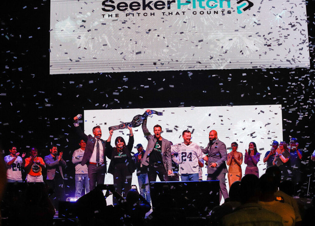 The winning teams on-stage at CodeLaunch HOU 2024
