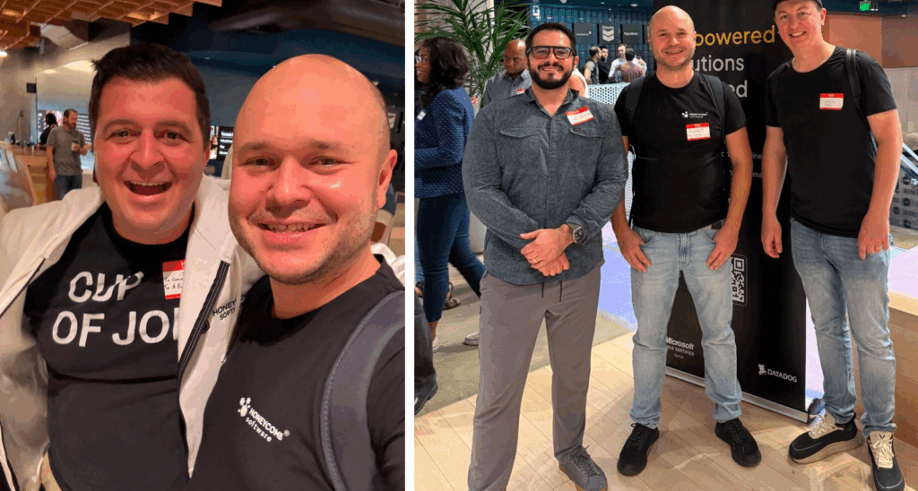 Honeycomb Software team members at the Cup of Joey event in Houston